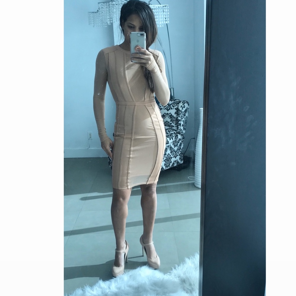 Sexy nude dress
